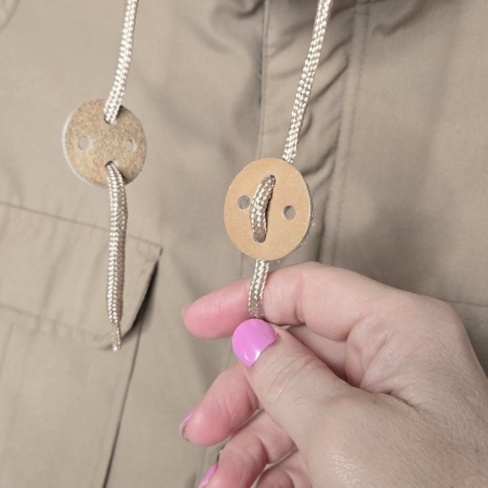 Vintage Swingster Mens Kahki Jacket Sz M Flannel Lined Two Way Zipper Utility - Picture 8 of 16